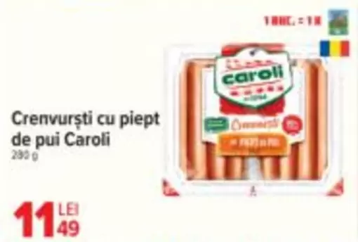 Crenvursti cu piept de pui