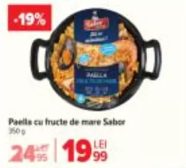 Paella cu fructe de mare