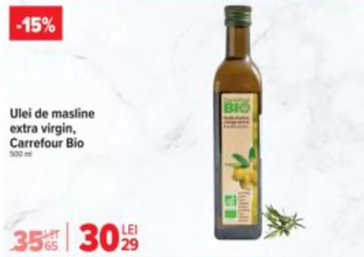 Ulei de masline extra virgin, Carrefour Bio