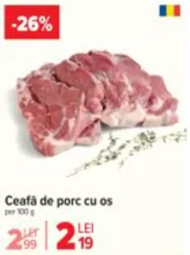 Ceafă de porc cu os