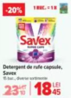 Detergent de rufe capsule