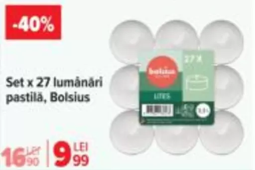 Set x 27 lumânări pastilă