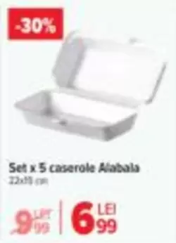 Set x 5 caserole Alabala