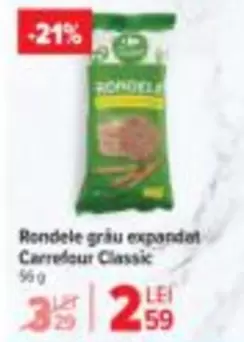 Rondele grâu expandat