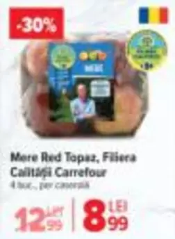 Mere Red Topaz, Filiera Calității Carrefour