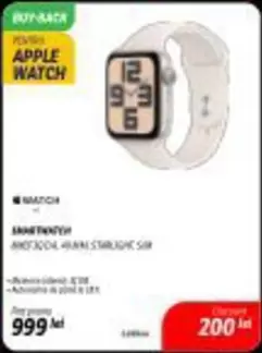 Apple - SMARTWATCH MR9F3QC/A 45MM STARLIGHT SIR