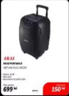 BOXĂ PORTABILĂ ABS-43L PLUS, NEGRU