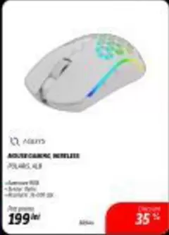 MOUSE GAMING WIRELESS POLARIS, ALB