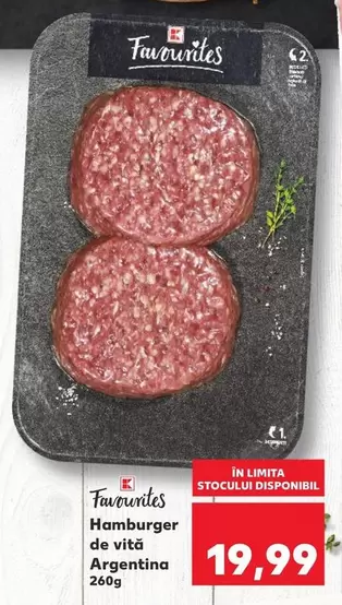 Hamburger de vită Argentina
