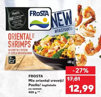 Mix oriental creveți/ Paella/ tagliatelle cu somon