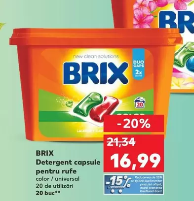 Detergent capsule pentru rufe color / universal