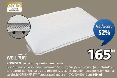 pernă din spumă cu memorie