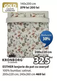 ESTHER lenjerie de pat cu cearşaf