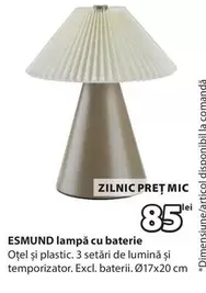 ESMUND lampă cu baterie