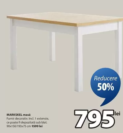 MARKSKEL masă