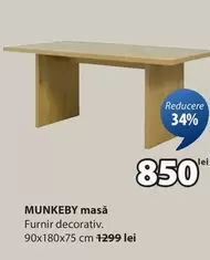 MUNKEBY masă