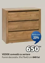 VEDDE comodă cu sertare