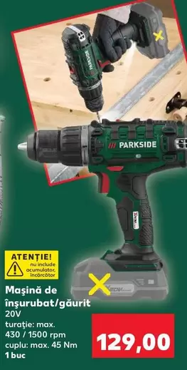 Maşină de înşurubat/gaurit