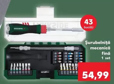 Şurubelniță mecanică fină