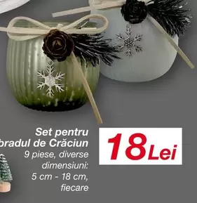 Set pentru bradul de Crăciun