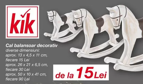 Cal balansoar decorativ