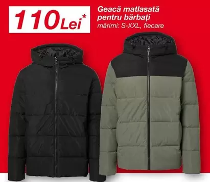 Geacă matlasată pentru bărbați