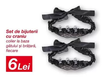 Set de bijuterii cu craniu