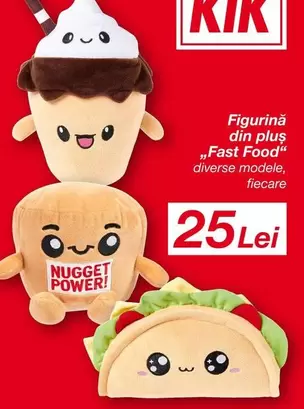 Figurină din pluş „Fast Food"