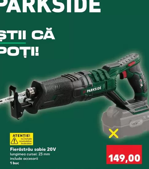 Fierastrau sabie 20V