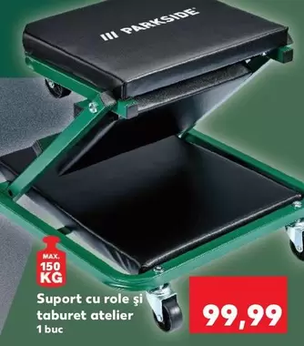 Suport cu role și taburet atelier