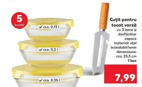 Cuțit pentru tocat varză