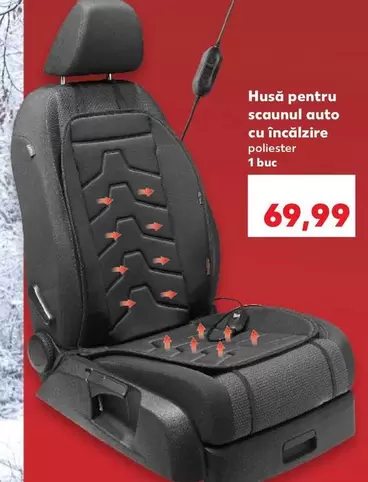 Husă pentru scaunul auto cu încălzire