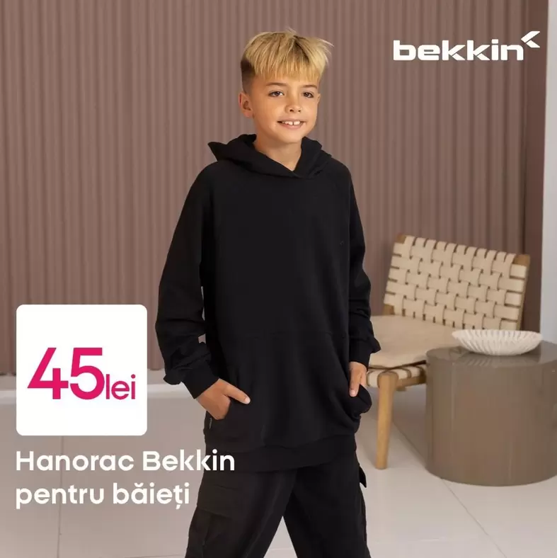 Hanorac Bekkin pentru băieți