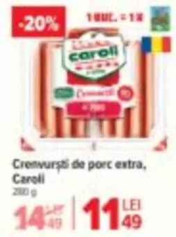 Crenvurști de porc extra