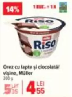 Orez cu lapte și ciocolată/vişine