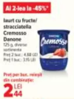 Iaurt cu fructe stracciatella
