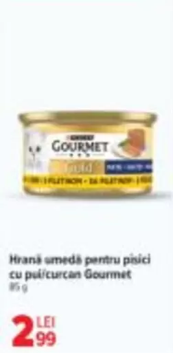 Hrană umedă pentru pisici cu pui/curcan