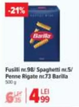 Fusilli nr.98/ Spaghetti nr.5/ Penne Rigate nr.73
