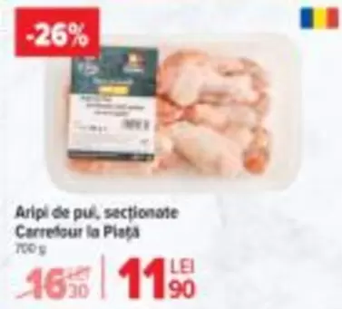 Aripi de pui, sectionate