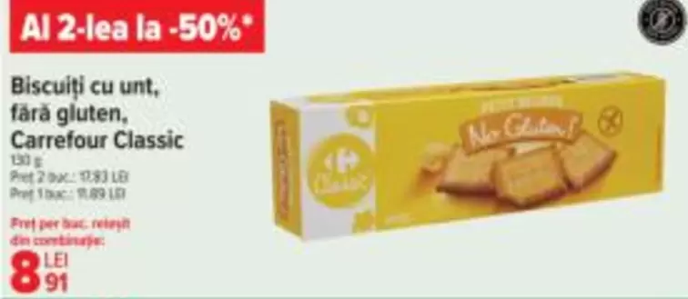 Biscuiți cu unt, fără gluten