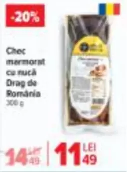 Chec mermorat cu nucă