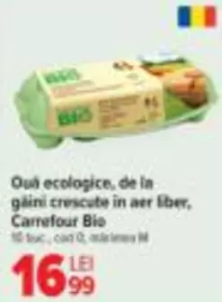 Ouă ecologice, de la găini crescute în aer liber