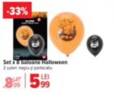 Set x 8 baloane Halloween