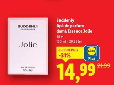 Apă de parfum damă Essence Jolie