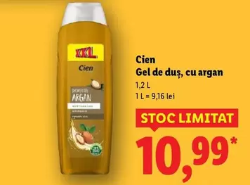Gel de duş, cu argan