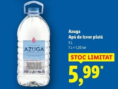Apă de izvor plată