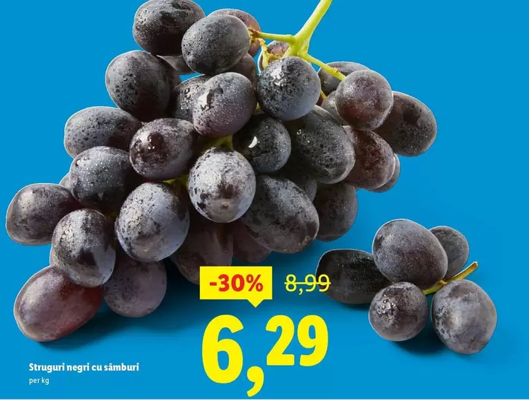 Struguri negri cu sâmburi