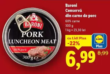 Conservă din carne de porc