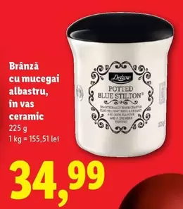 Brânză cu mucegai albastru, în vas ceramic