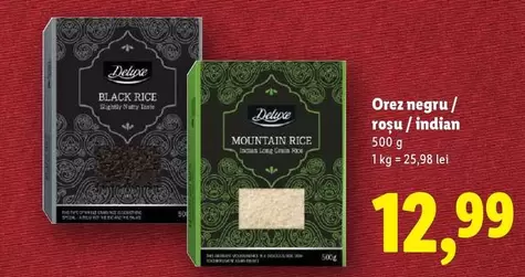 Orez negru/ roşu/indian